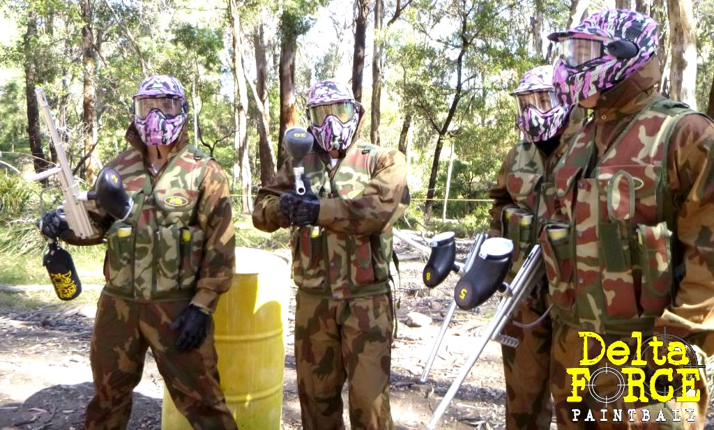 Aussie Men's Rugby 7's team in Delta Force Paintball - Appin